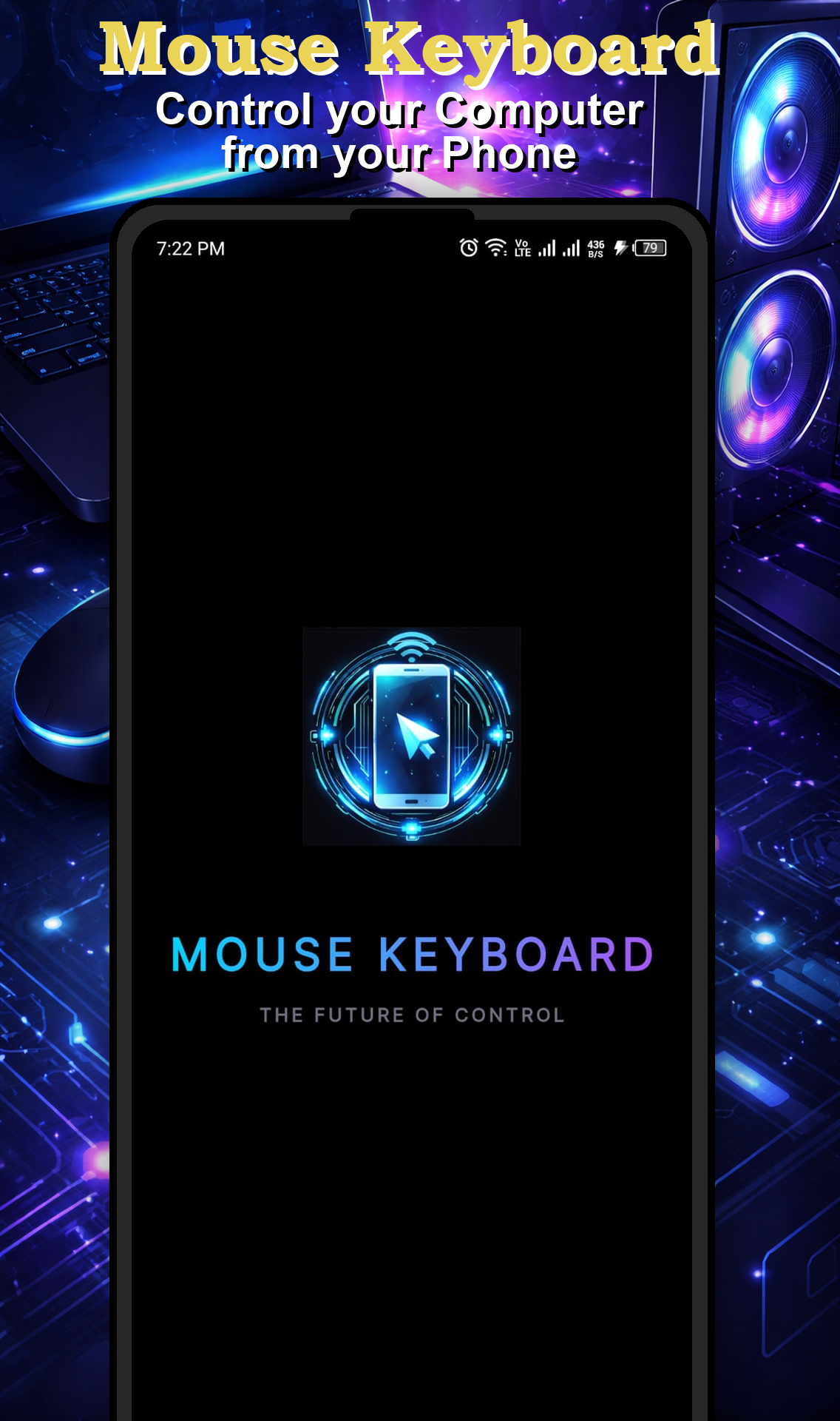 Mouse Keyboard App Interface